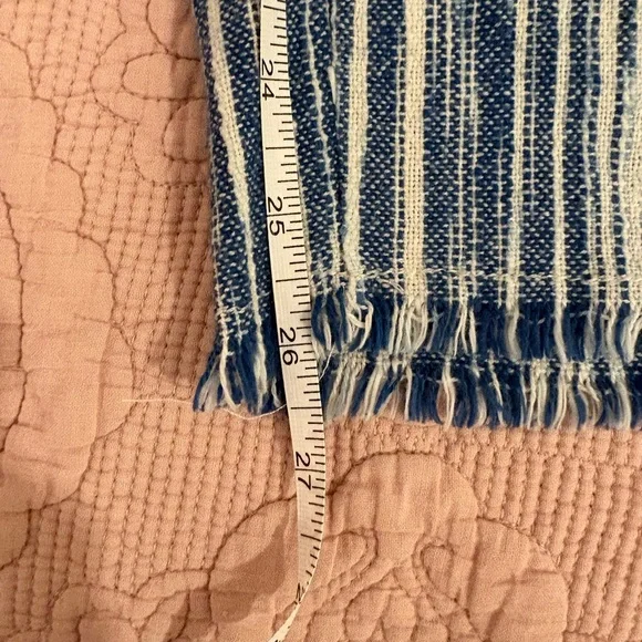 100% Cotton Free People Navy and Cream Striped Pants - Picture 10 of 10